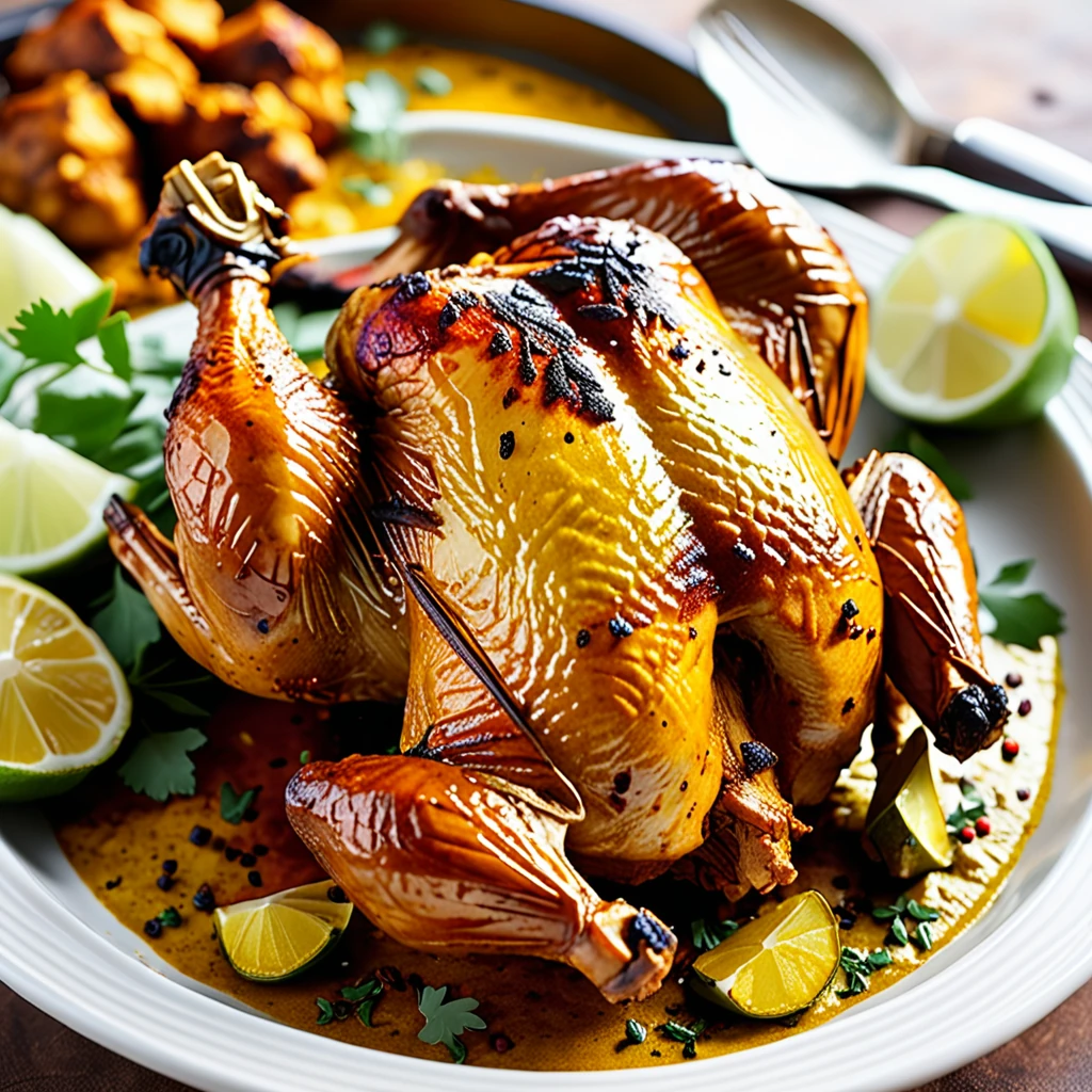 Rotisserie Roasted Curry Chicken