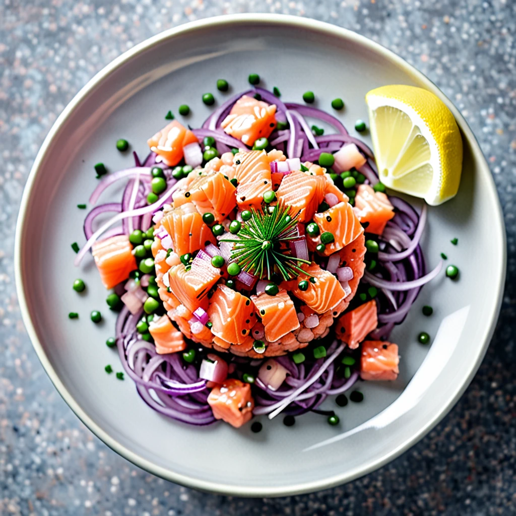 Salmon Tartare with Four Flavorful Spices