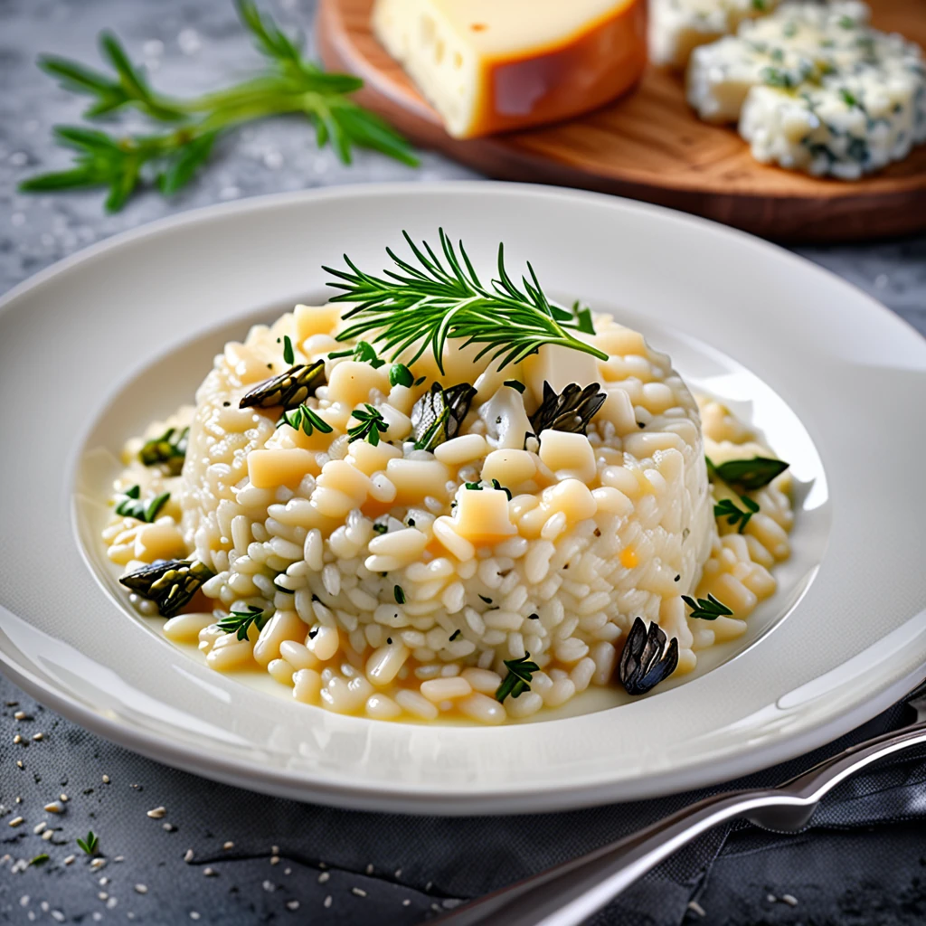 Savory Crozets Risotto with Rich Alpine Cheese
