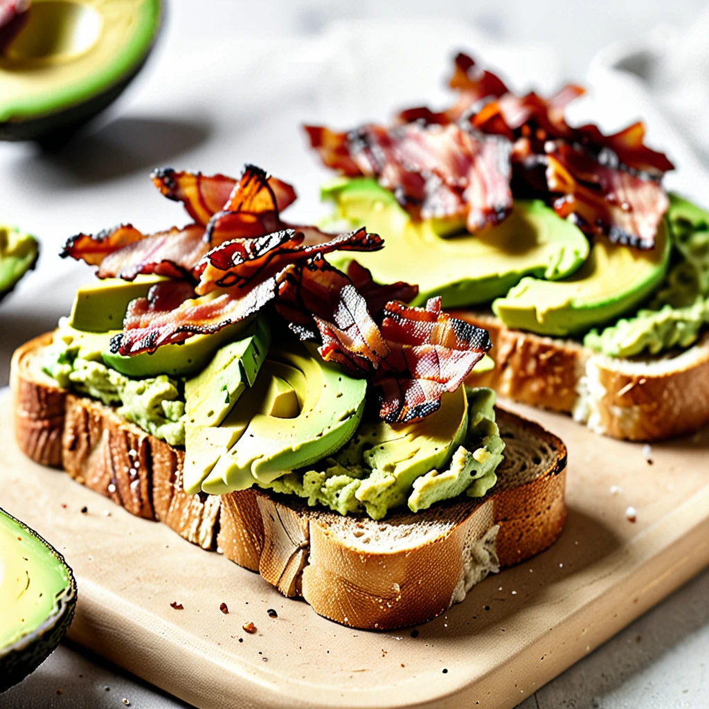 Smoky Bacon Avocado Toast Recipe