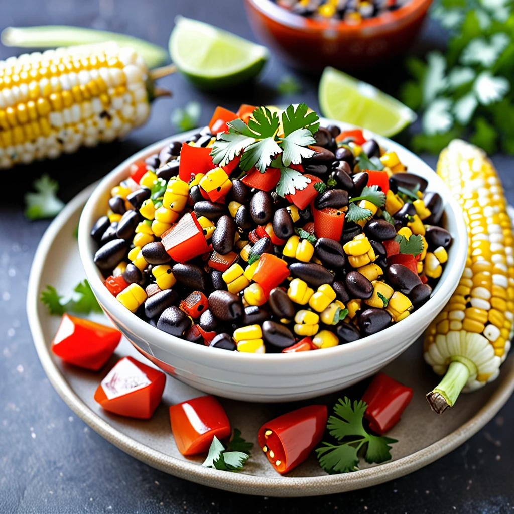Smoky Grilled Corn and Black Bean Salsa