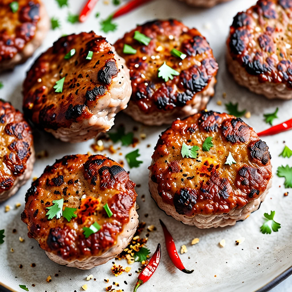 Spicy Homemade Breakfast Sausage Patties
