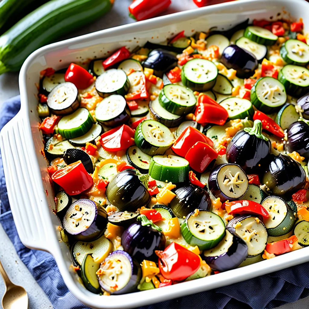 Summer Vegetable Gratin Casserole