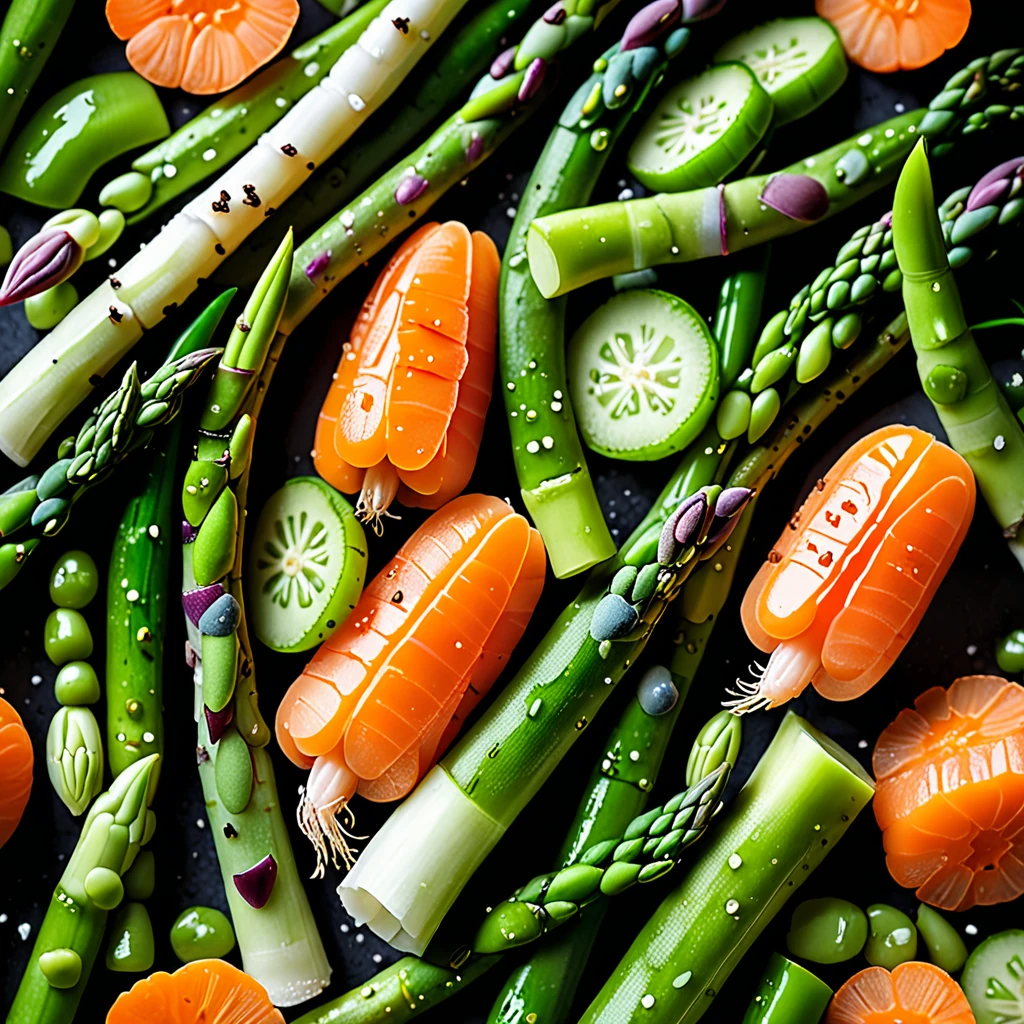 Sweet and Savory New Spring Vegetables Delight