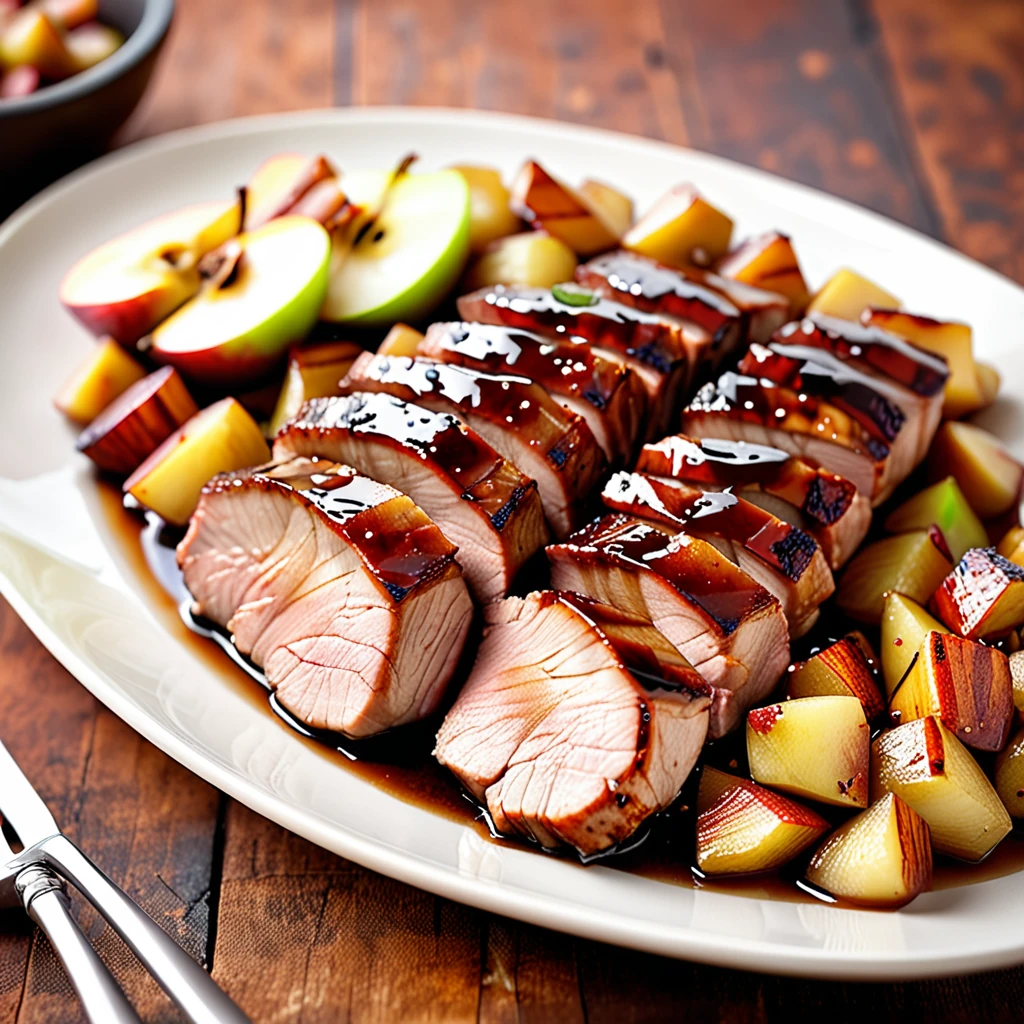Sweet Apple Glazed Pork Tenderloin