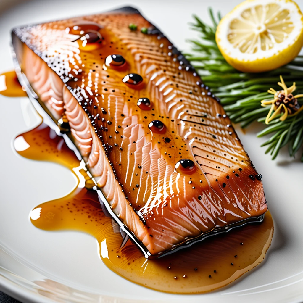 Sweet Honey Glazed Steelhead Trout
