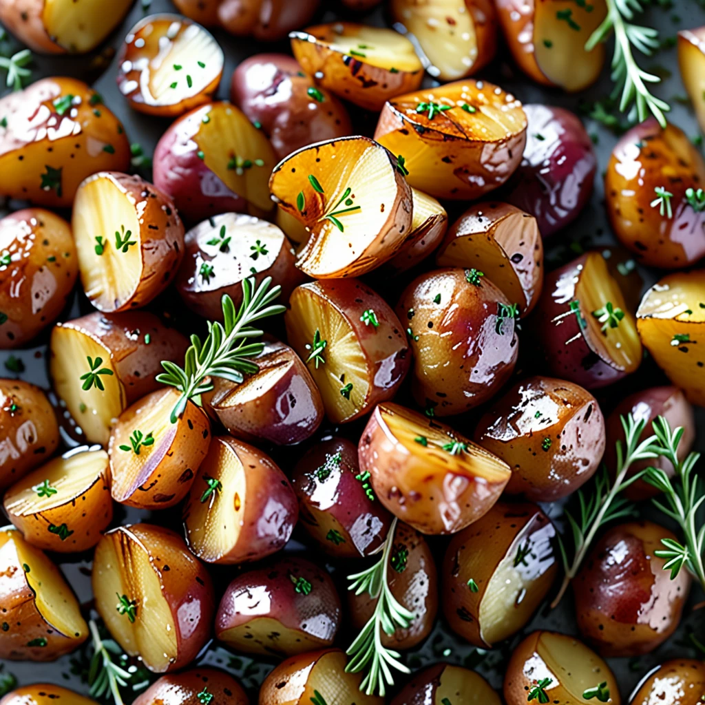Sweet Maple Glazed Caramelized Potatoes