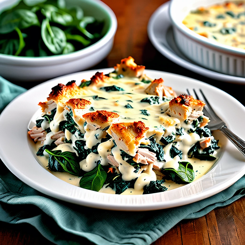 Tina's Creamy Turkey Florentine Casserole