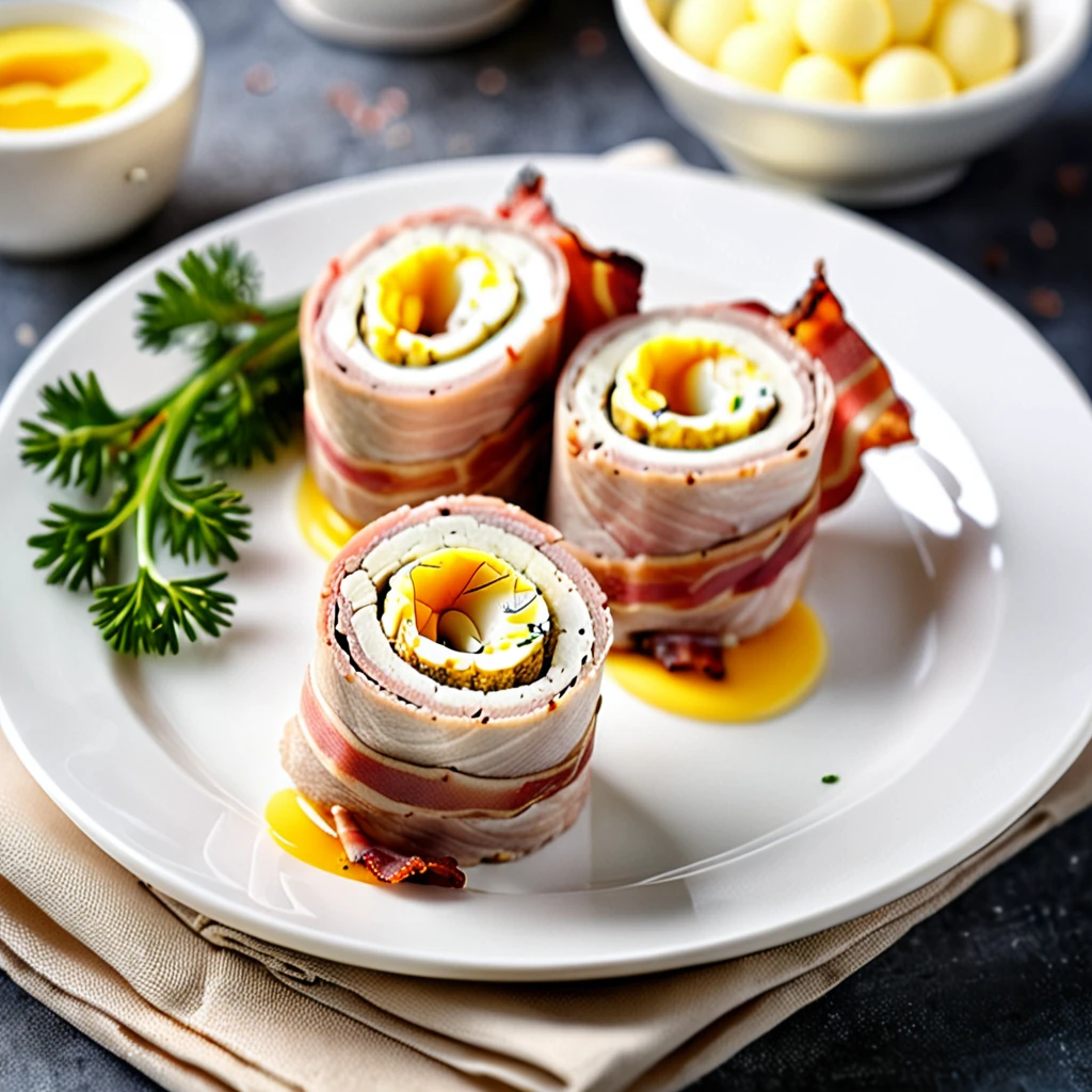Veal Roll-Ups Stuffed With Eggs and Bacon