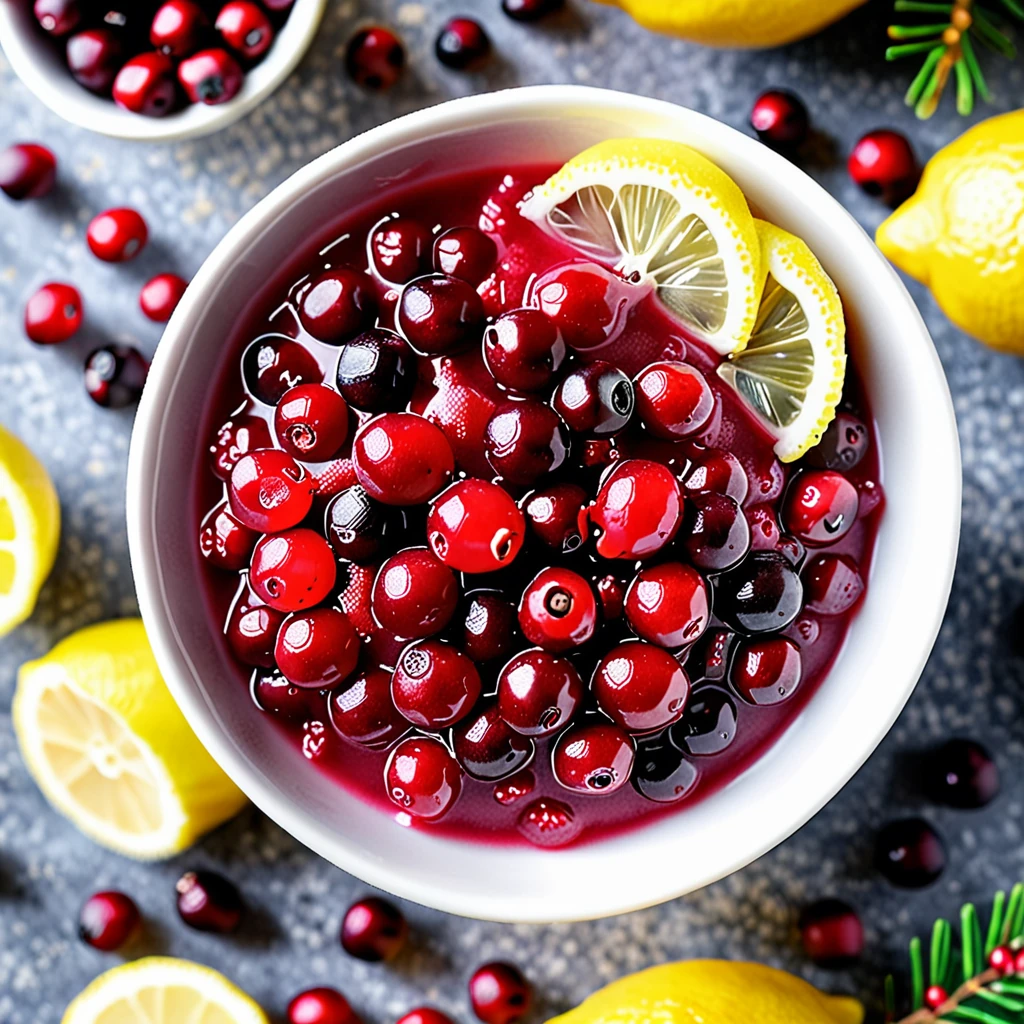 Zesty Lemon Ginger Cranberry Applesauce