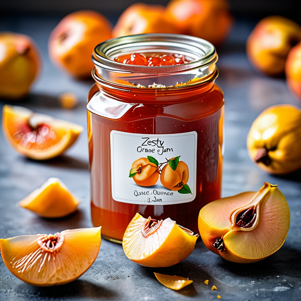 Zesty Orange-Infused Quince Jam