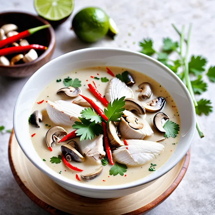 Recipe: Authentic Thai Tom Kha Gai Coconut Chicken Soup