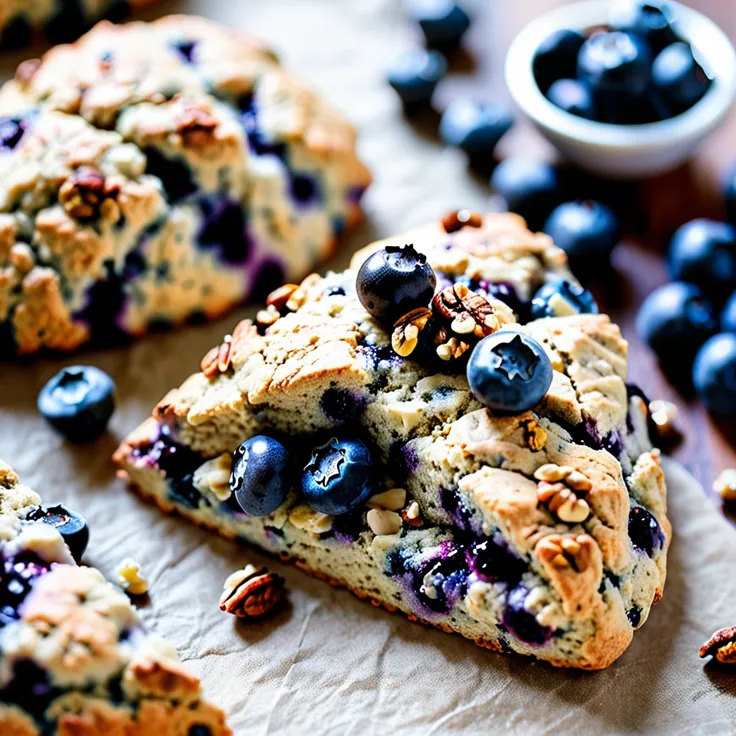 Recipe: Blueberry Banana Walnut Scones