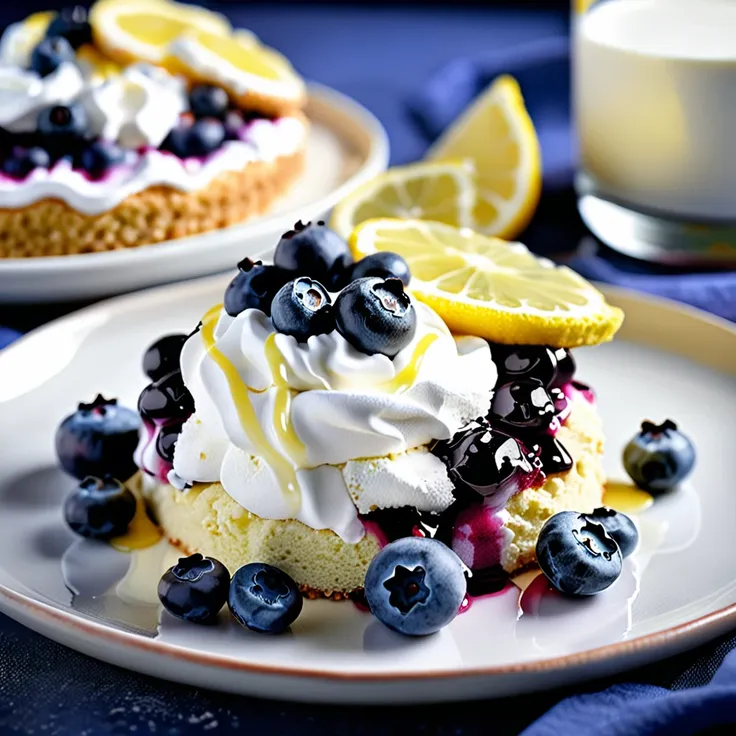 Blueberry Lemon Shortcake Dessert