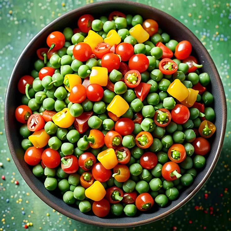 Recipe: Catalan-Style Peas with Tomatoes and Bell Peppers