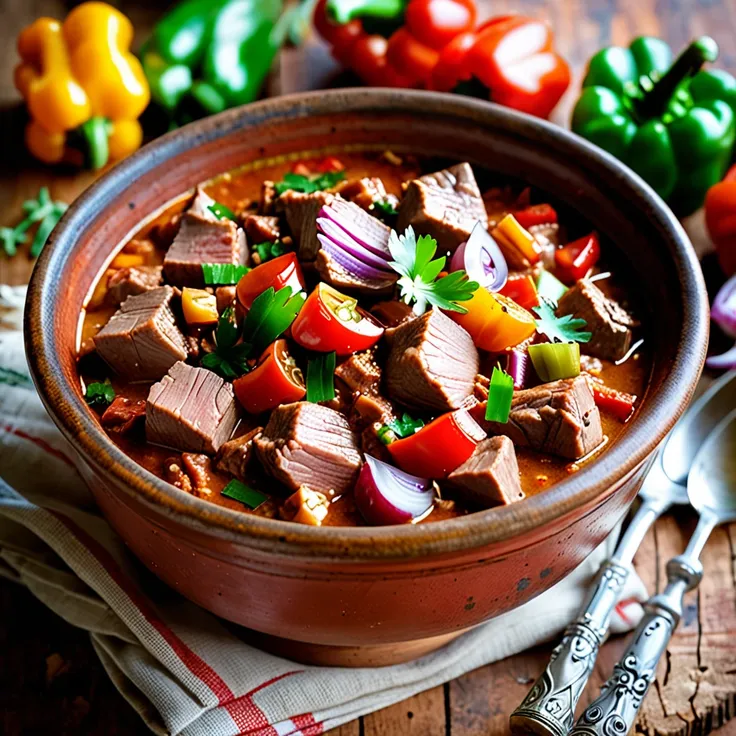 Recipe: Catalan-Style Veal Stew with Tomatoes and Peppers