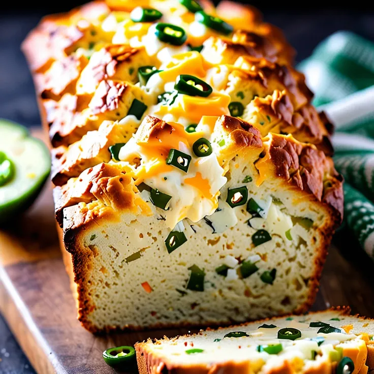 Recipe: Cheesy Beer Bread with Onion and Jalapeno
