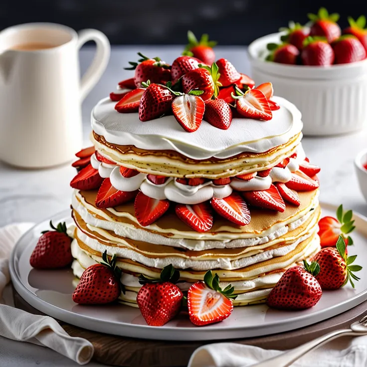 Recipe: Chef Johns Strawberry Layered Pancake Cake
