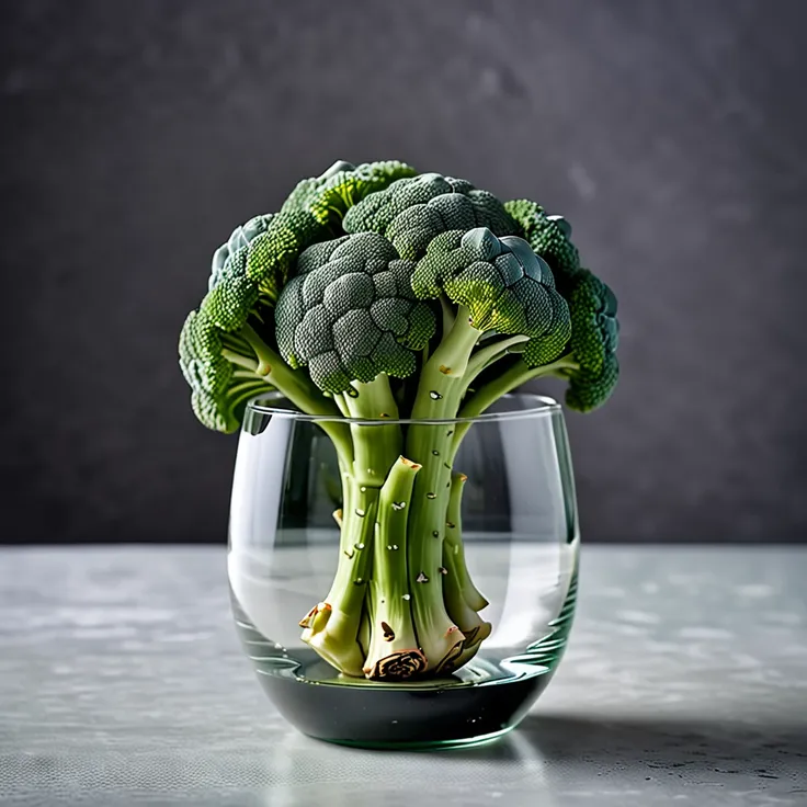 Recipe: Creamy Broccoli in a Glass with Artichoke Heart Center