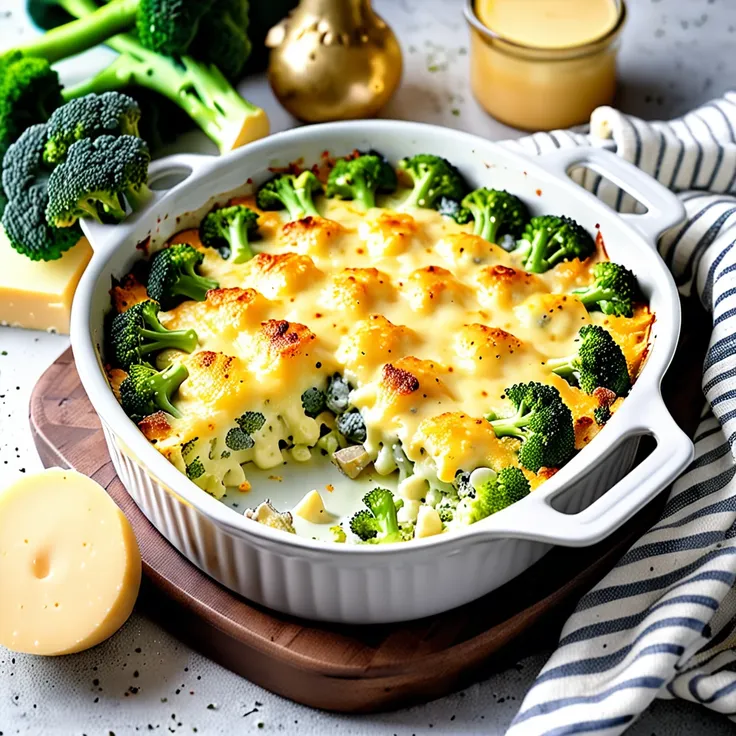 Recipe: Creamy Broccoli Potato Fish Casserole Gratin