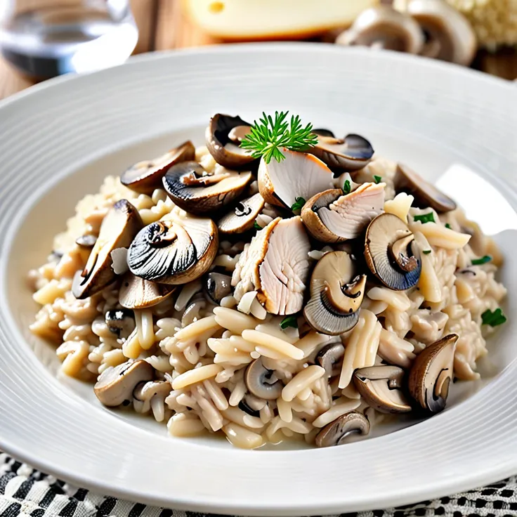 Recipe: Creamy Chicken and Mushroom Risotto
