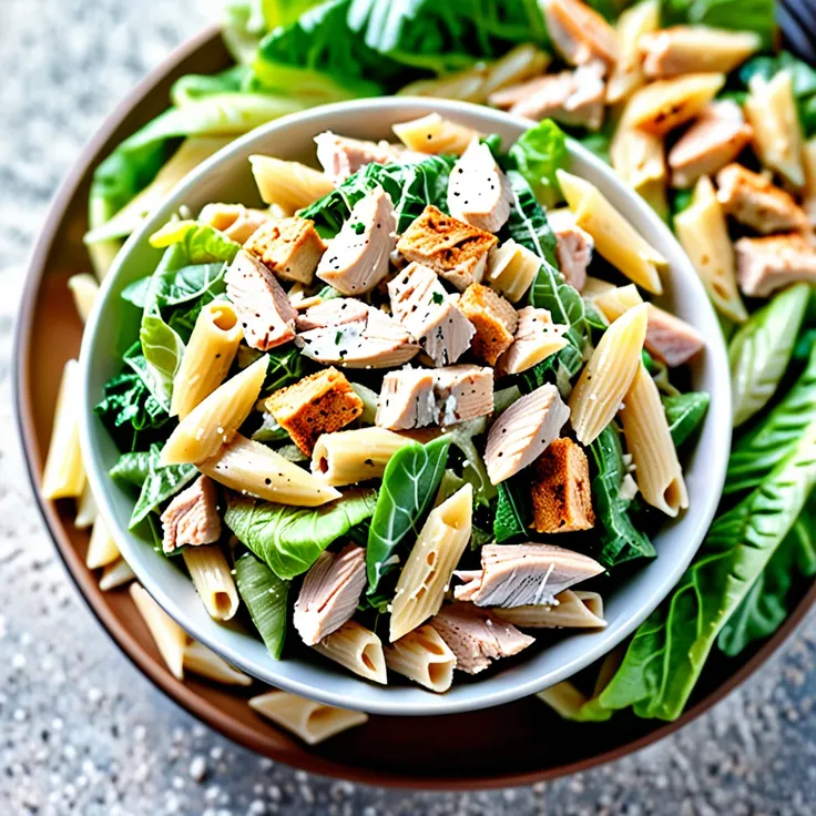 Recipe: Creamy Chicken Caesar Pasta Salad