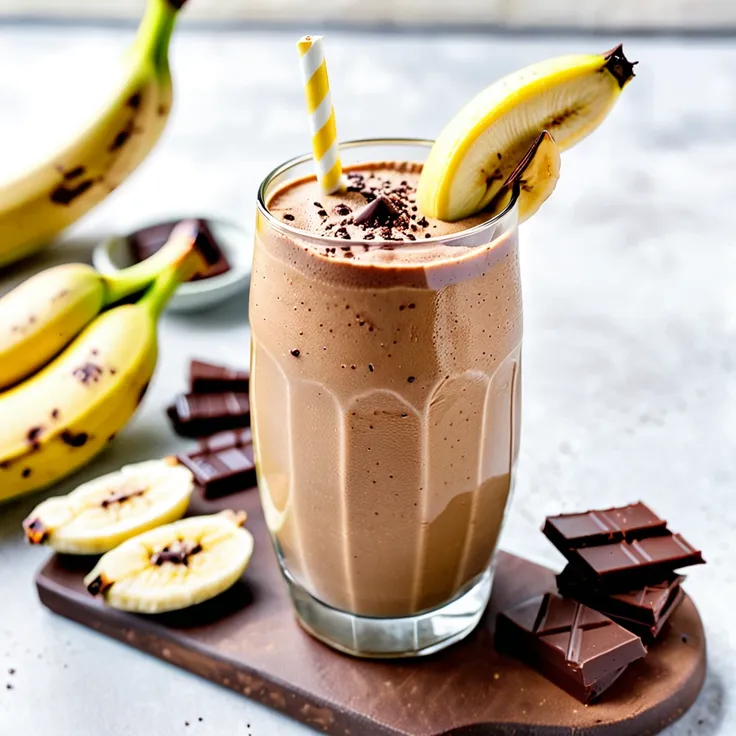 Recipe: Creamy Chocolate Banana Hummus Smoothie