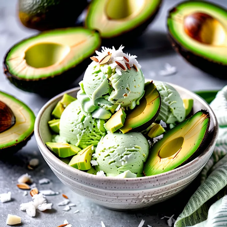 Recipe: Creamy Coconut Avocado Ice Cream