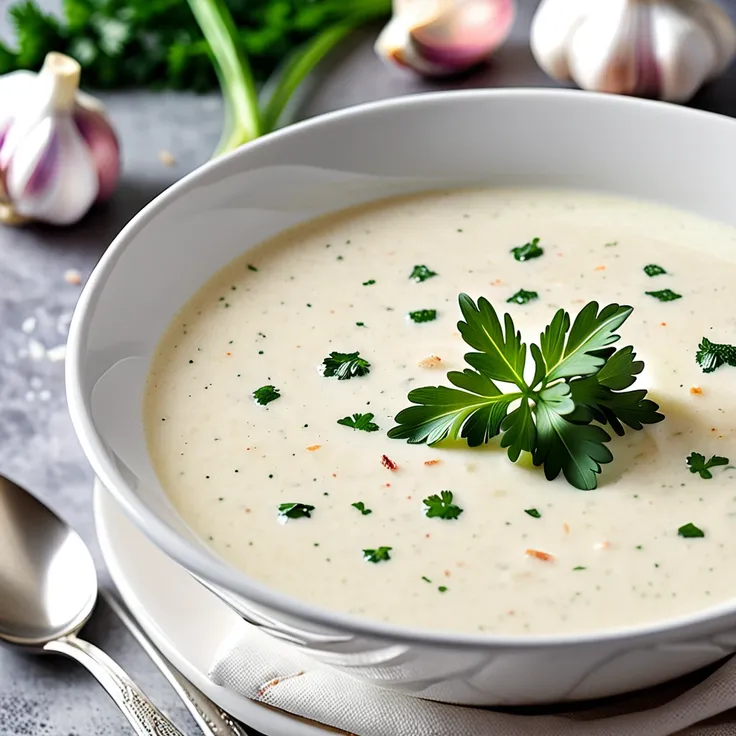 Recipe: Creamy Garlic Soup Without Heavy Cream