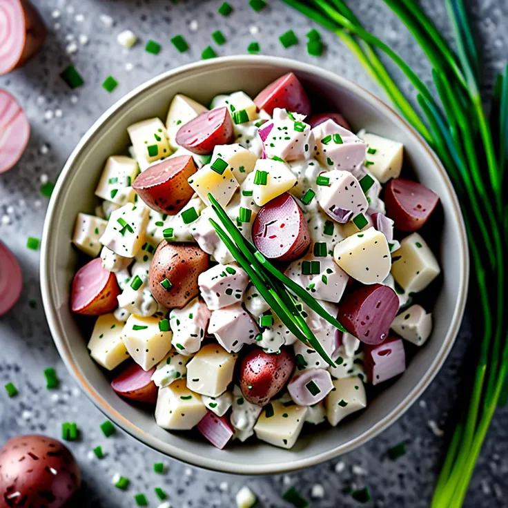 Recipe: Creamy Red Potato Salad with Sour Cream and Fresh Chives