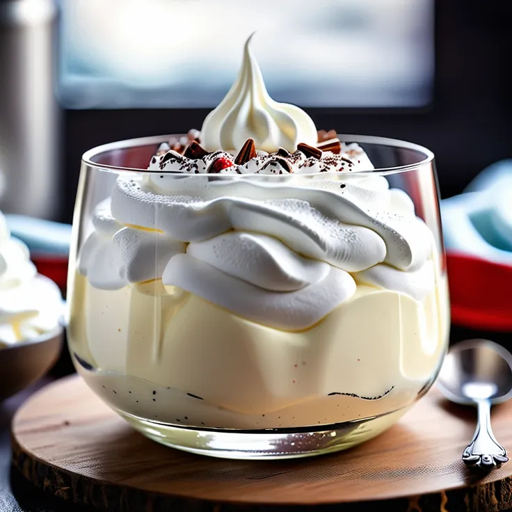 Creamy Snowy Dessert Pudding