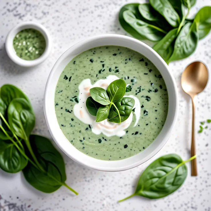 Creamy Spinach and Yogurt Soup