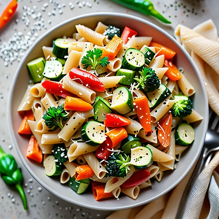 Recipe: Creamy Vegetable Pasta Delight