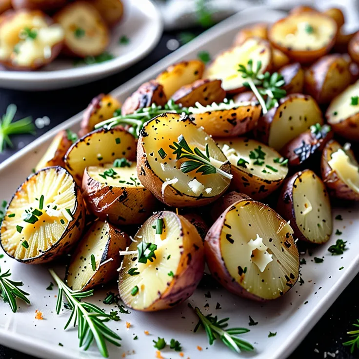 Crispy Parmesan Roasted Potatoes