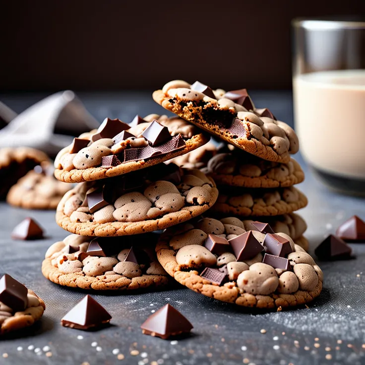 Recipe: Crunchy Chocolate Chestnut Cream Cookies Ready in 10 Minutes