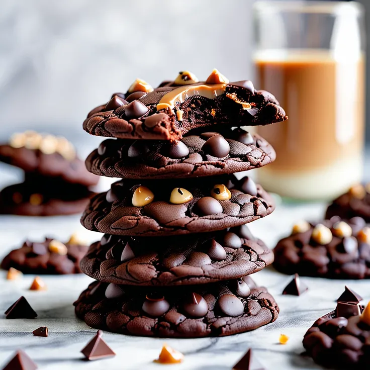 Recipe: Decadent Caramel-Stuffed Chocolate Cookies