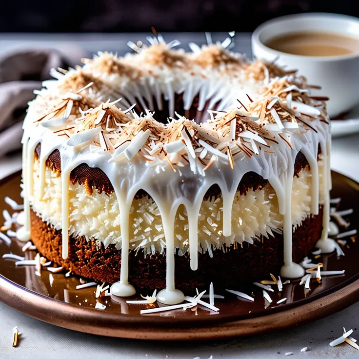 Recipe: Decadent Coconut Coffee Liqueur Cake