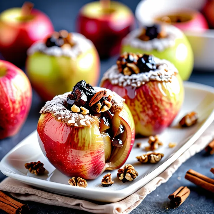 Delicious Baked Apples Stuffed with Sweet Cinnamon Filling