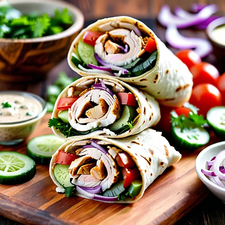 Recipe: Delicious Chicken Shawarma Wraps with Fresh Veggies