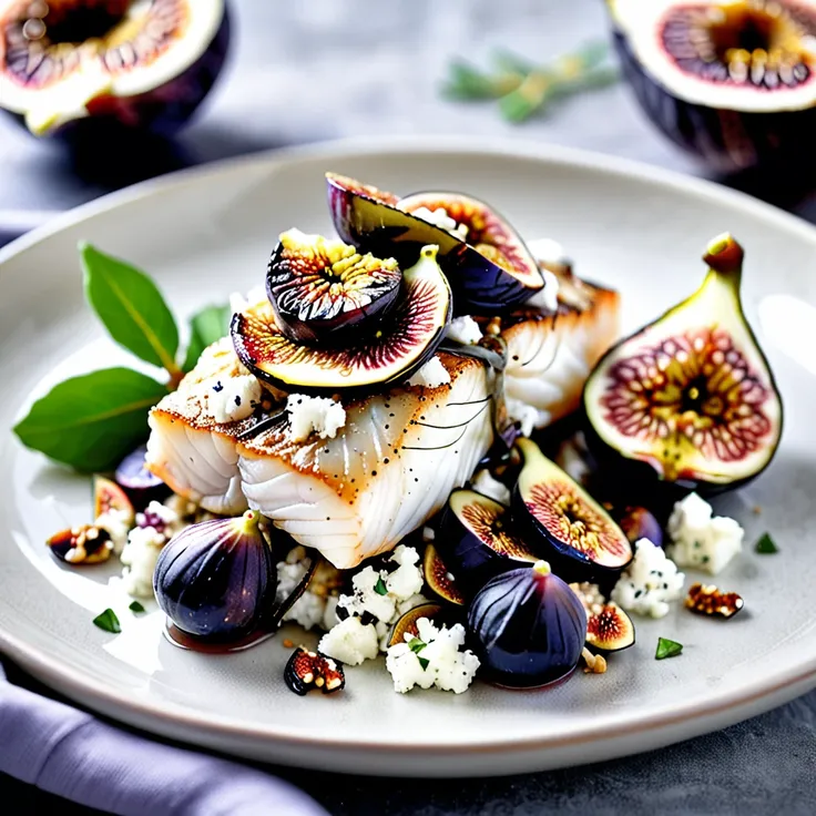 Recipe: Delicious Cod with Fig and Goat Cheese