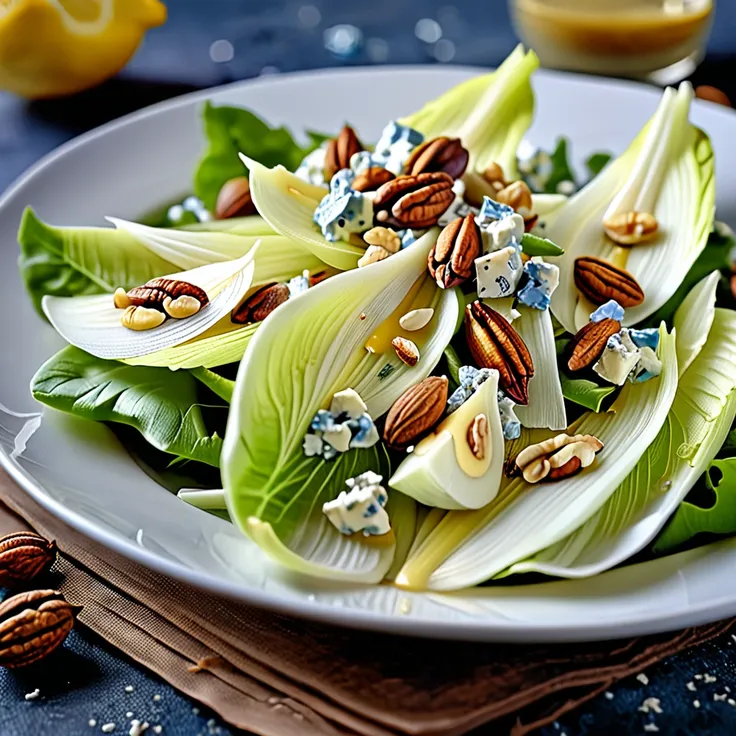 Delicious Endive Salad With Nuts And Cheese