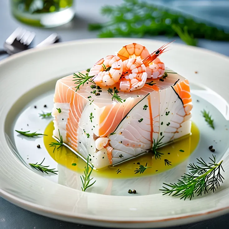 Delicious Fish Terrine in Savory Gelatin