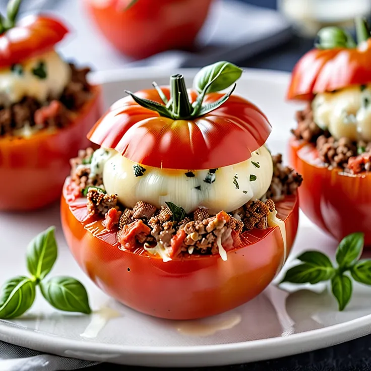 Recipe: Delicious Lorraine-Style Stuffed Tomatoes Recipe