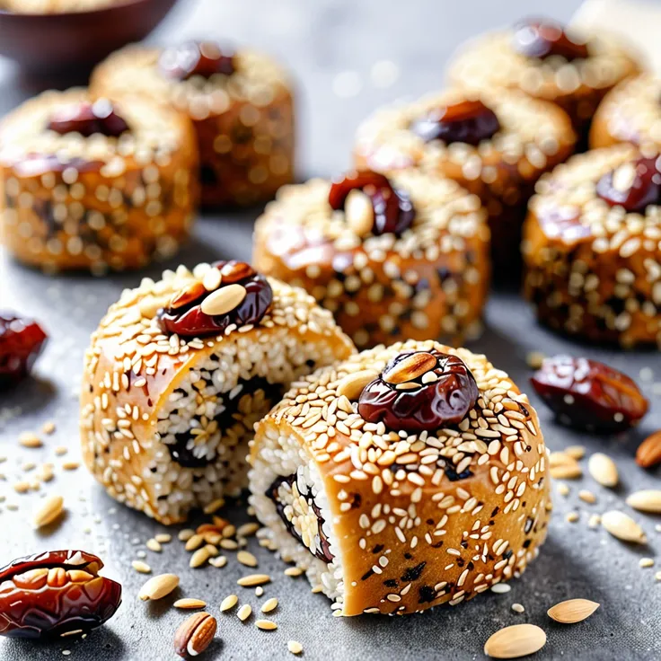 Recipe: Delicious Sesame Date Energy Rolls