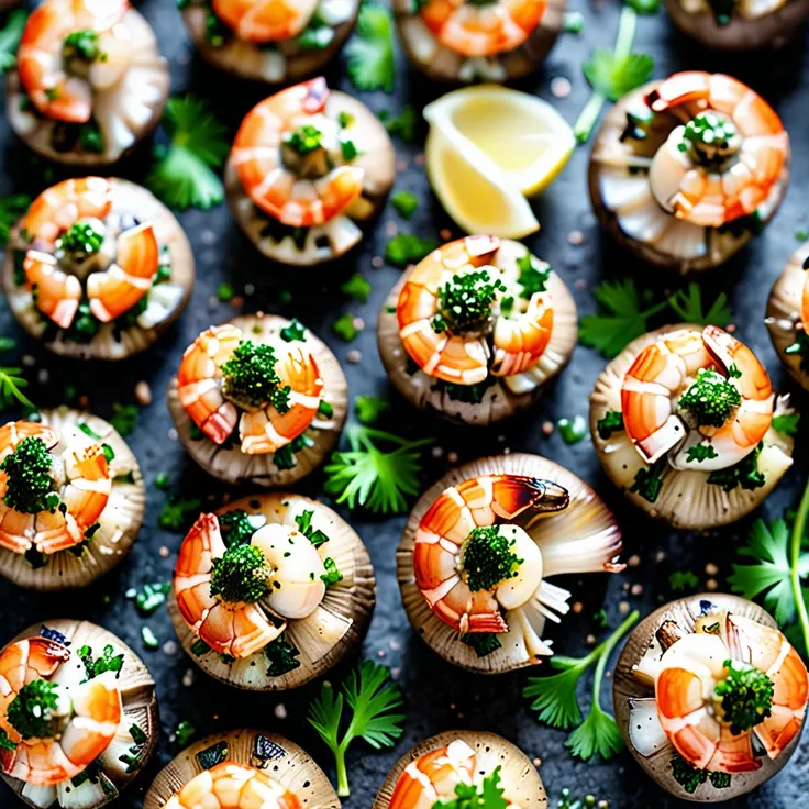 Recipe: Delicious Shrimp-Stuffed Mushrooms Recipe
