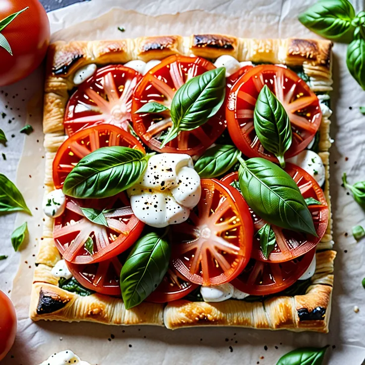 Recipe: Delicious Tomato Mozzarella Tart Recipe