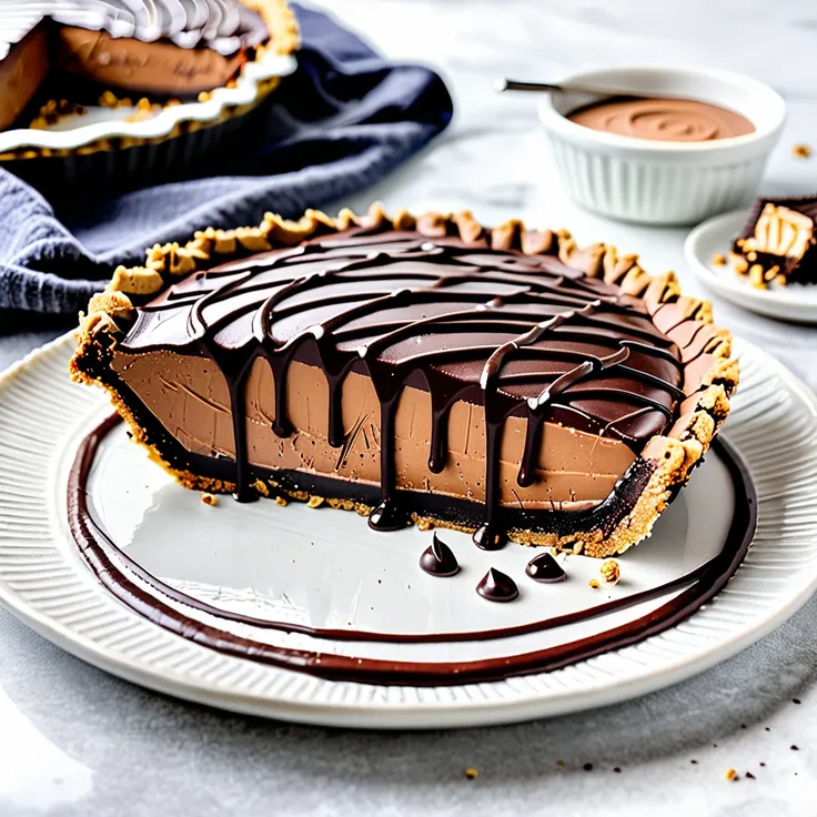 Easy No-Bake Chocolate Peanut Butter Pie