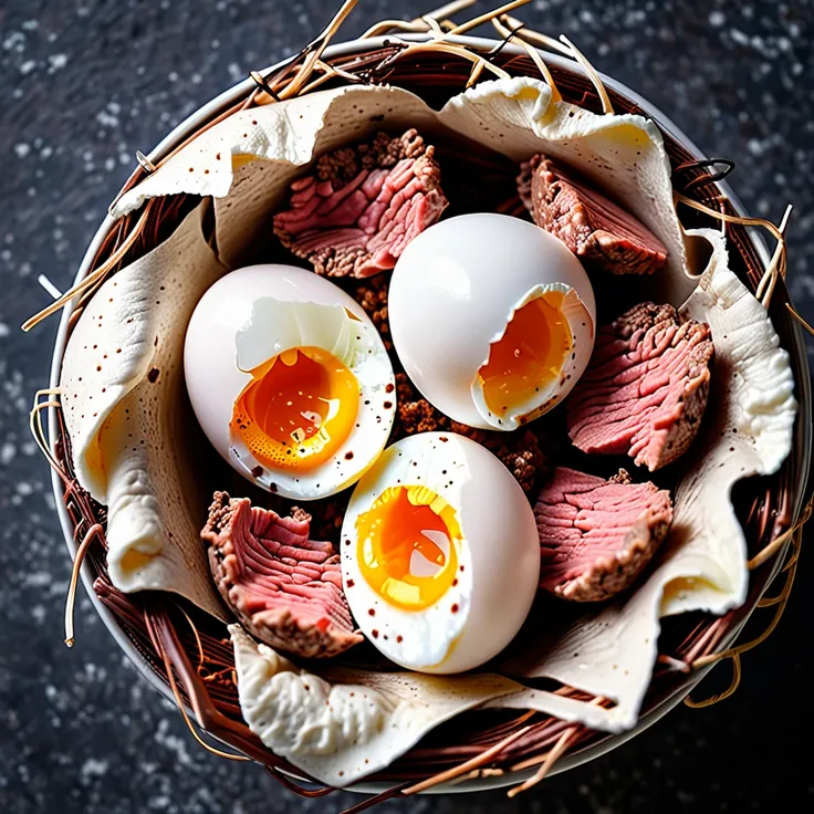 Recipe: Eggs in a Meat Nest - Savory Breakfast Delight