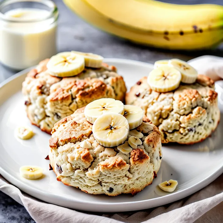 Fluffy Buttermilk Banana Scones