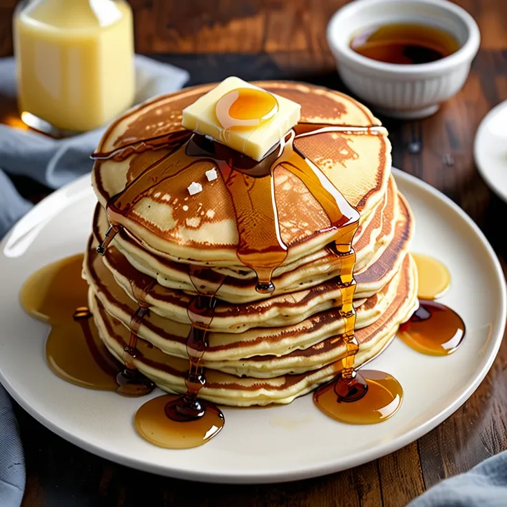 Fluffy Classic Buttermilk Pancakes Recipe